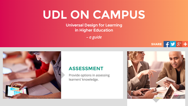 Screenshot of the UDL OnCampus web site home page