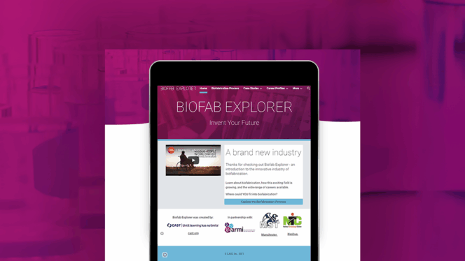 Screenshot of the biofab explorer tool