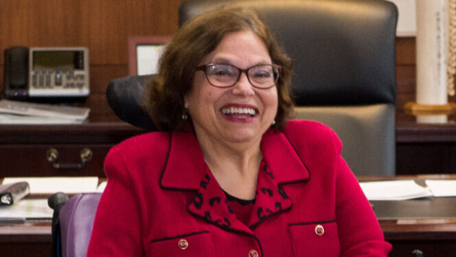 Photo of Judith Heumann smiling