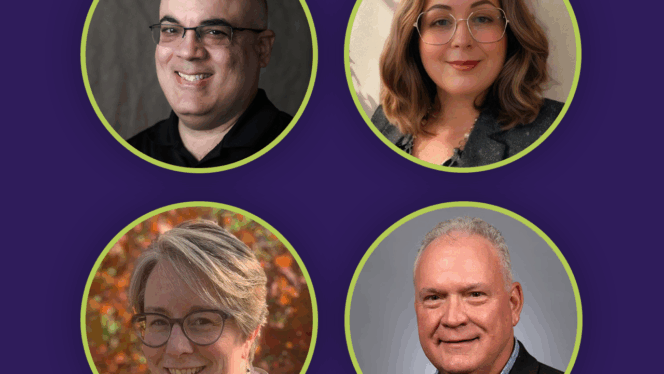 Headshots of all 4 webinar panelists