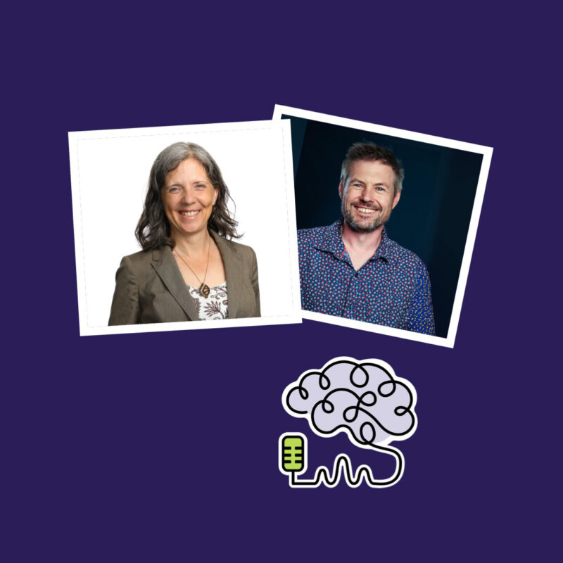 Headshots of Podcast guests Kris Astle and Matt Harrison