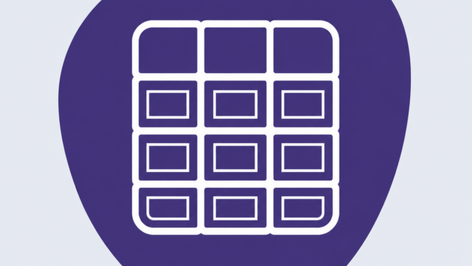 Icon of the Guidelines in a purple shape.