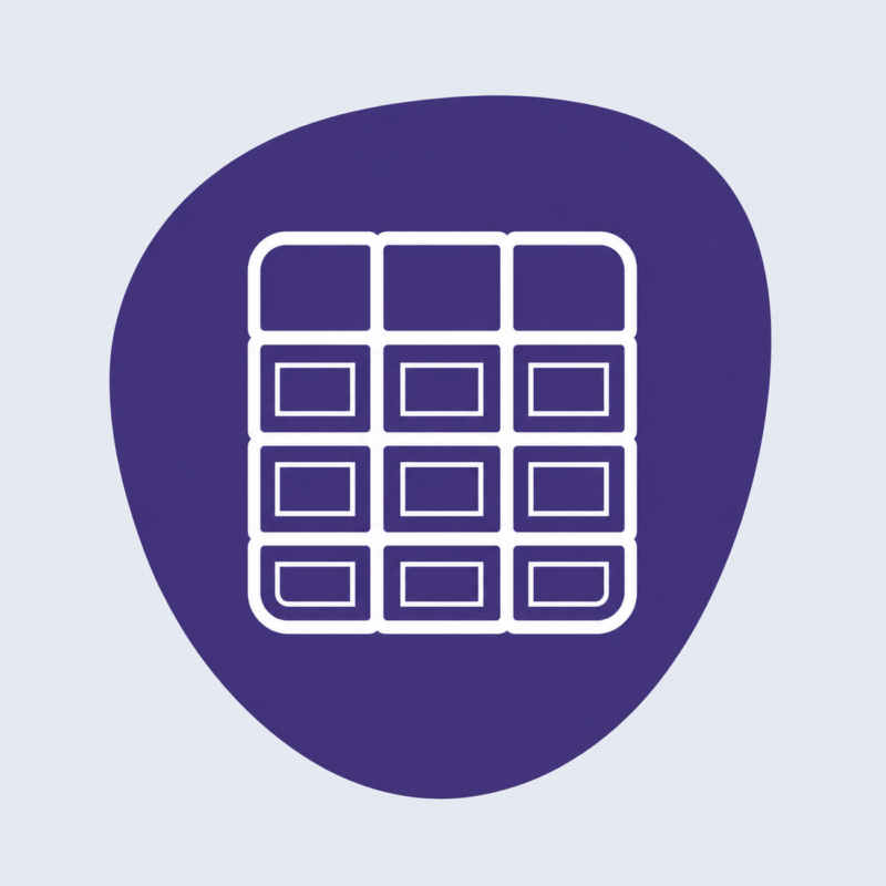 Icon of the Guidelines in a purple shape.